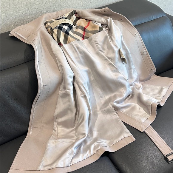 Burberry Taupe Belted Trench Coat - Picture 11 of 11